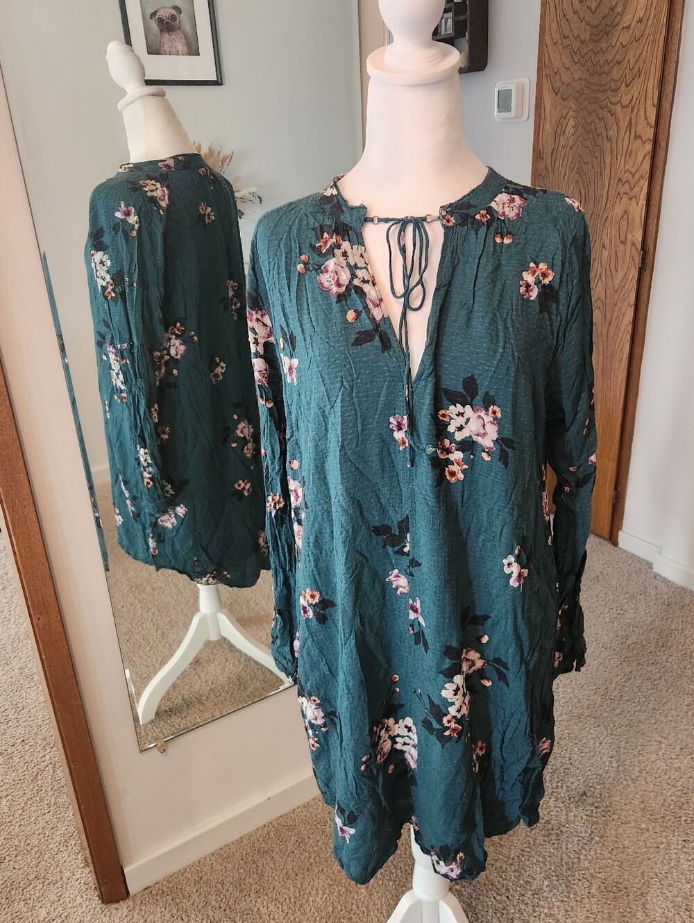 (2 For $30) Girlfriend Collective long sleeve floral dress